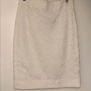 Kate spade white knee length skirt. Never worn